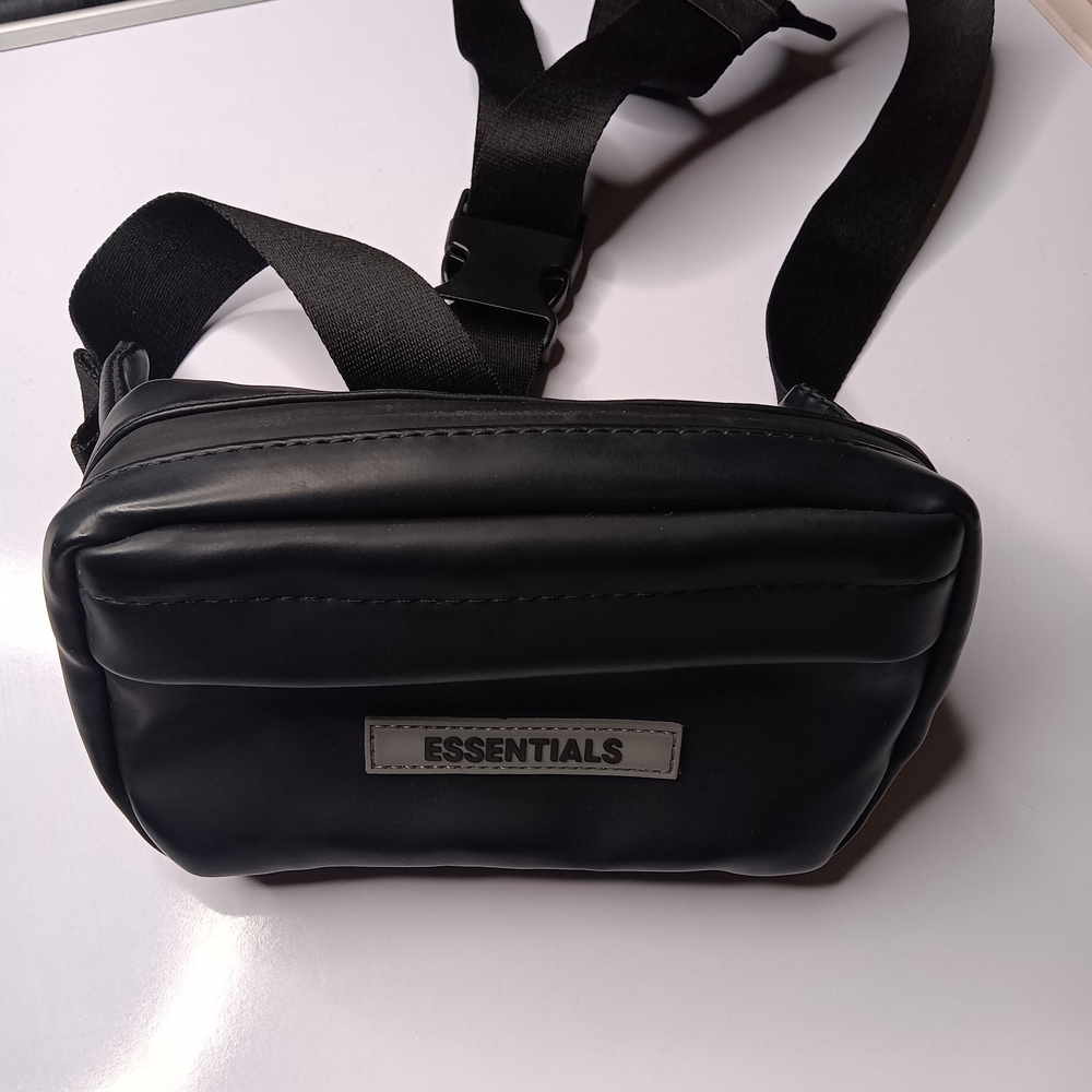 Essentials Black Belt Bag Sleek Minimalist Design
